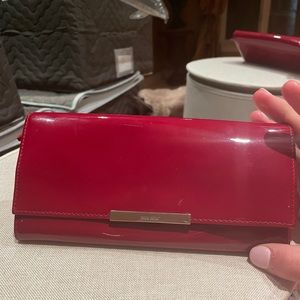 Authentic MIU MIU Red Patent Leather Wallet